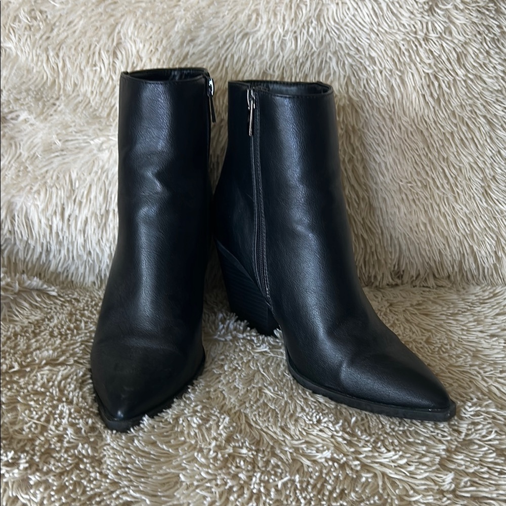 Bamboo Black Ankle Boots